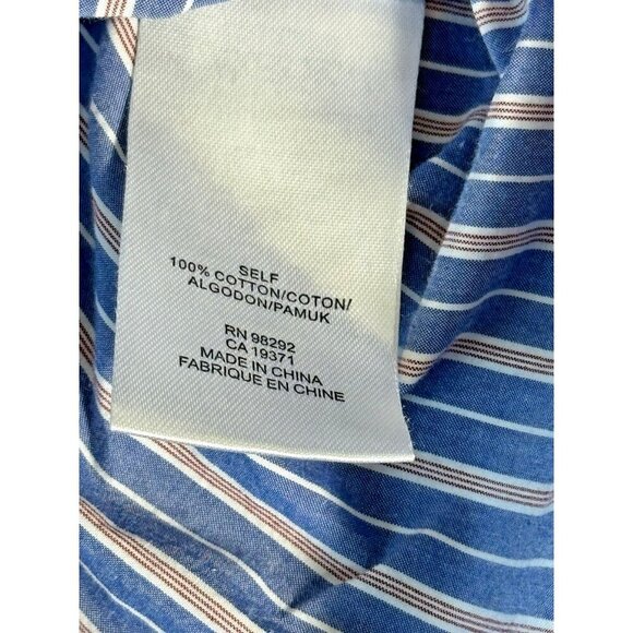 Tibi Garcon Striped Shirred Off Shoulder Top Womens 6 - Picture 8 of 13